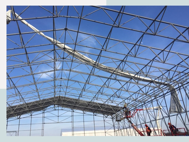 Шатровые ангары от 609 руб. в Мытищах и Московской области