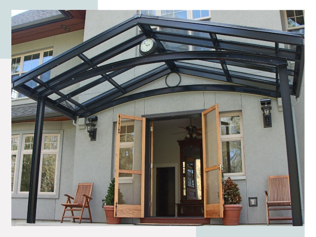 Козырьки металлические в Мытищах