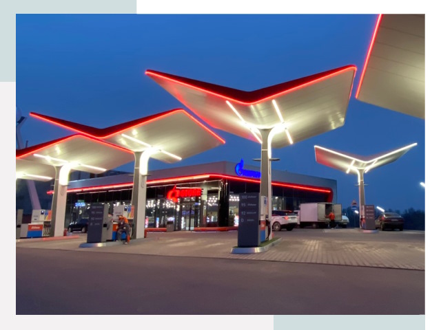 Навесы для АЗС в Мытищах