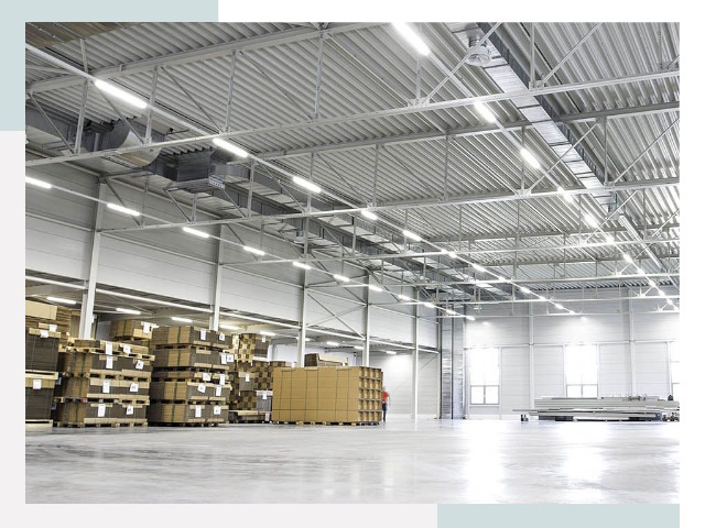 Освещение ангаров в Мытищах