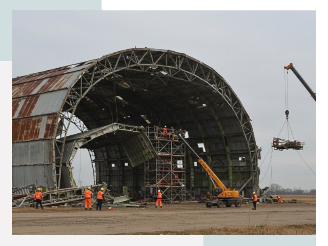 Демонтаж ангаров в Мытищах